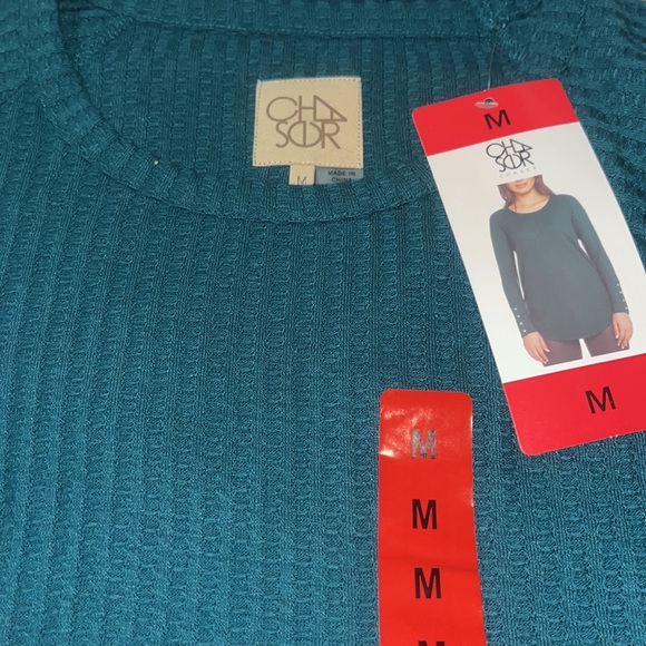 Chasor Waffle Knit top Lush - Picture 5 of 6